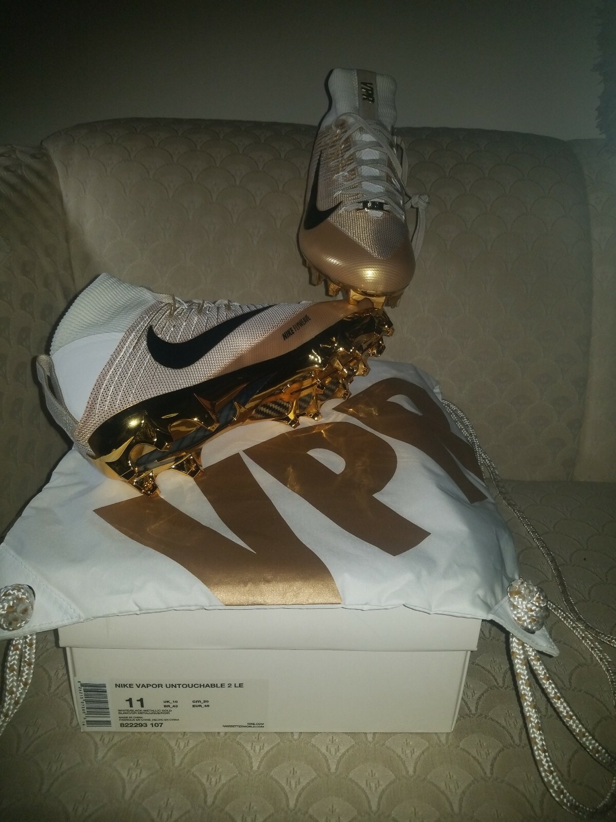 nike untouchable 2 gold