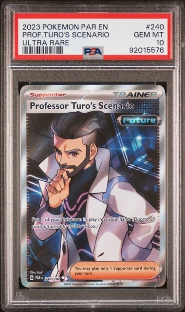 Professor Turo's Scenario 240/182 Ultra Rare Pokémon Paradox Rift
