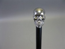 Brass Walking Stick Unique Knob Skull Head Walking Stick Cane Victorian stick