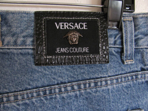 Versace Jean Couture Tapered Jeans -Italy- Men's Size 34 Fit a Size 30 L 33.75 - Picture 2 of 12