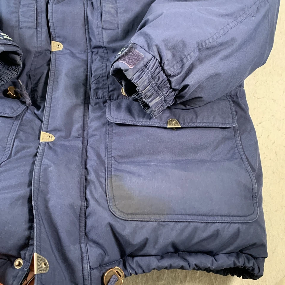 Triple Fat Goose Jacket Mens Large Blue Down Full Zip Vintage Puffer - Image 3 of 4