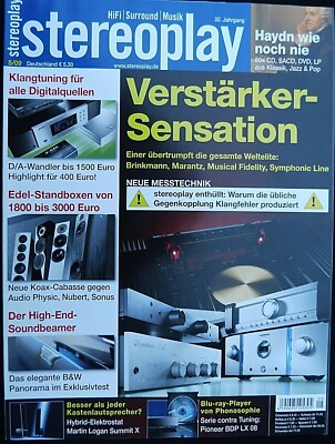 STEREOPLAY 5/09,LOGAN SUMMIT X,CABASSE EGEA 3,AUDIO PHYSIC SITARA,NUBERT NUVE 11