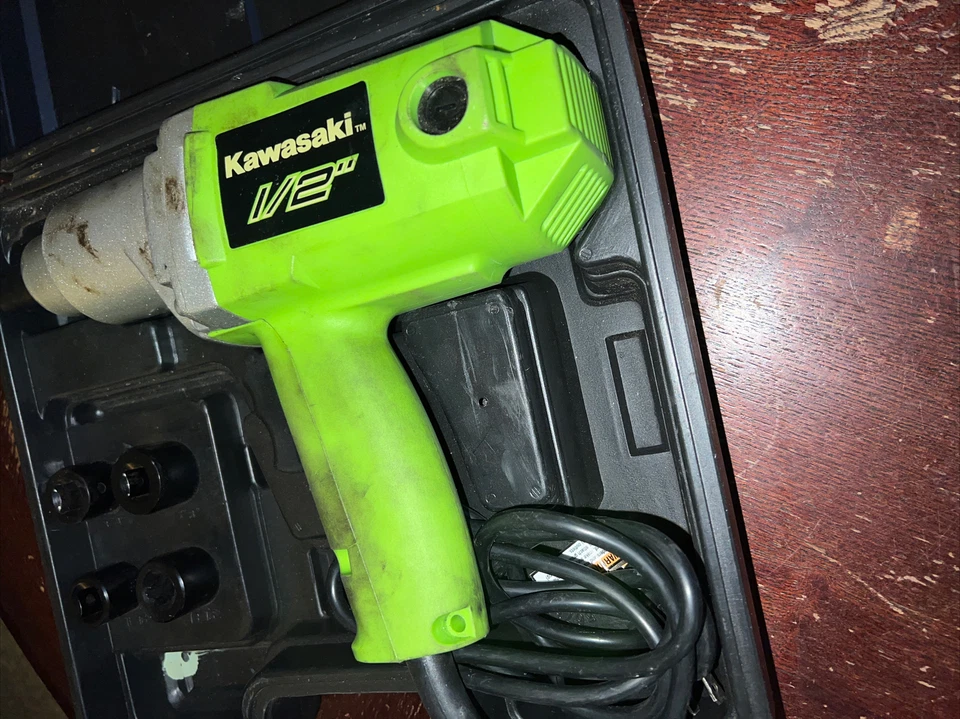 KAWASAKI Llave de Impacto con Cable 1/2" 840017 con Estuche y Enchufes Foto 3 de 4