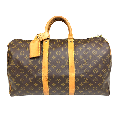 Keepall Bandoulière 25 Monogram Heritage - Bags and Small  LOUIS VUITTON Keepall Boston Bag Monogram Canvas Brown LV Travel display picture 1