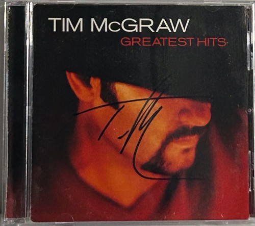 TIM MCGRAW Signed Autograph CD Cover "Greatest Hits"  ACOA