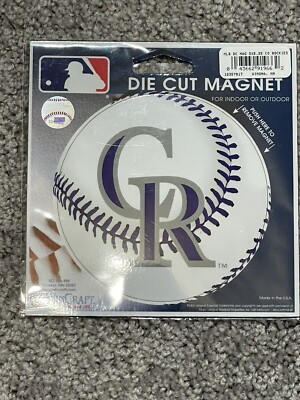 Colorado Rockies WinCraft 5'' Baseball gestanzter Auto-Magnet - MLB