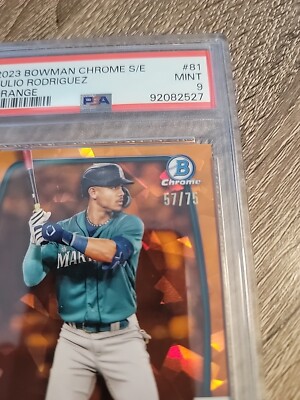 2023 Bowman Chrome Sapphire Julio Rodriguez Orange Refractor #57
