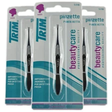 Pack of (3) New Trim Tweezers with Square Tip Eye Care Implements