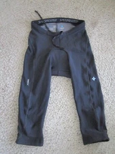 RBX Specialized Cycling Black Padded Capri Tights/Pants  Medium