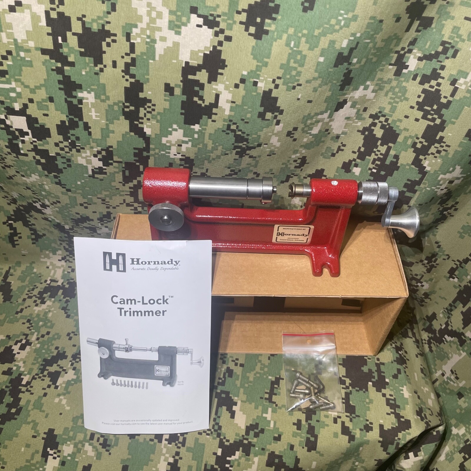 New in Box Hornady CamLock Case Trimmer Kit with extra pilots eBay