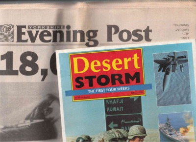 Desert Storm The first four weeks 1991 magazine Yorkshire Evening Post 17 Jan 91