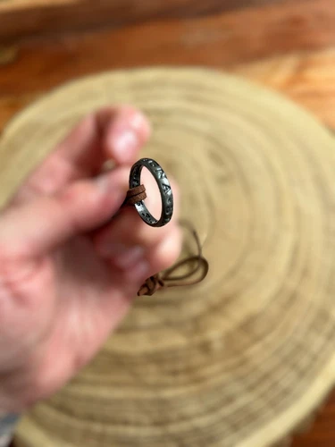  Anillo Collar Uncharted Nathan Drake Cosplay Cuero 60cm Ajustable
