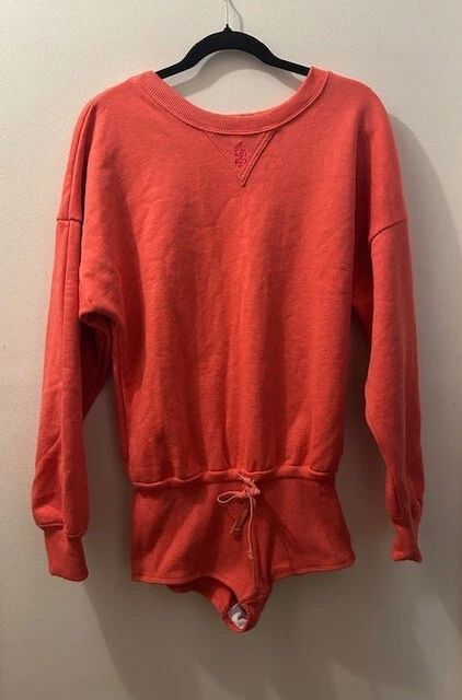 Free People Movement For The Win Sudadera Naranja Mono Corbata Mameluco NUEVO XS Foto 2 de 4