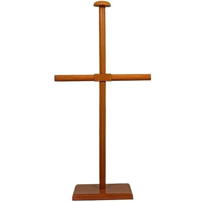 ARMORY REPLICAS Handmade Armor Breastplate & Helmet Wooden Display Stand Orange Finish