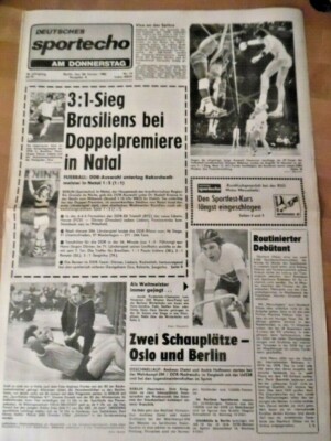 DEUTSCHES SPORTECHO 28. Januar 1982 Brasilien-DDR 3:1 Liga E Skisport Volleyball