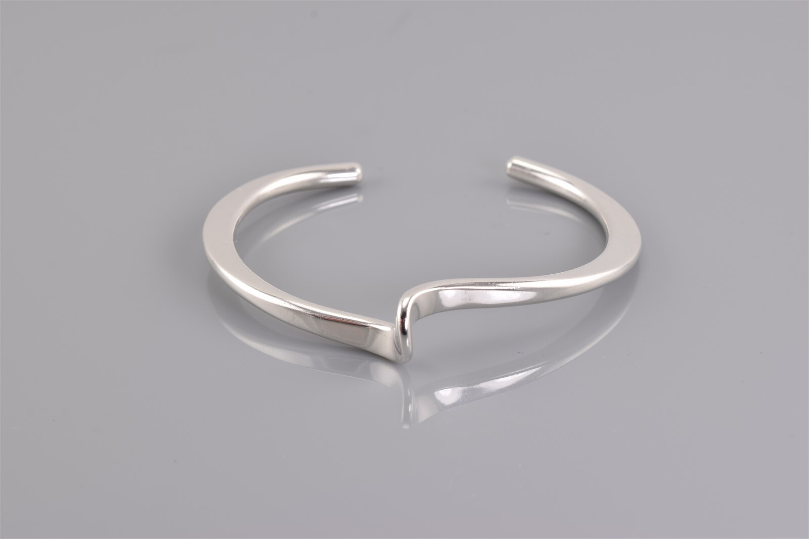 Sterling Silver Solid Swirled Twist Modernist Cuf… - image 7