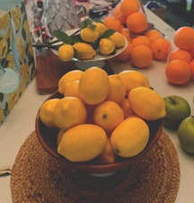 Faux Plastic Lemons 18 Total Display Props Home Kitchen Decoration Fruit