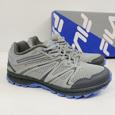 FILA Northampton Trail Running Sneakers Womens Size Gray Blue Memory Foam 