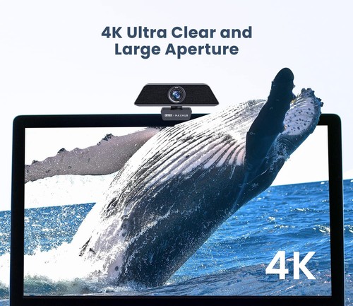 Enther & MAXHUB 4K Stream Webcam with Microphone,Autoframing,Ultra 4K HD Video - Photo 2/10