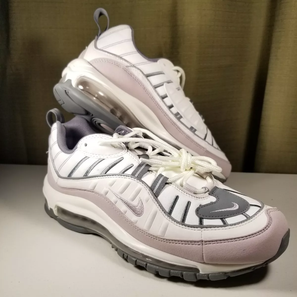 Nike Air Max 98 Sneakers Women s Size 8.5 AH6799 111 White eBay