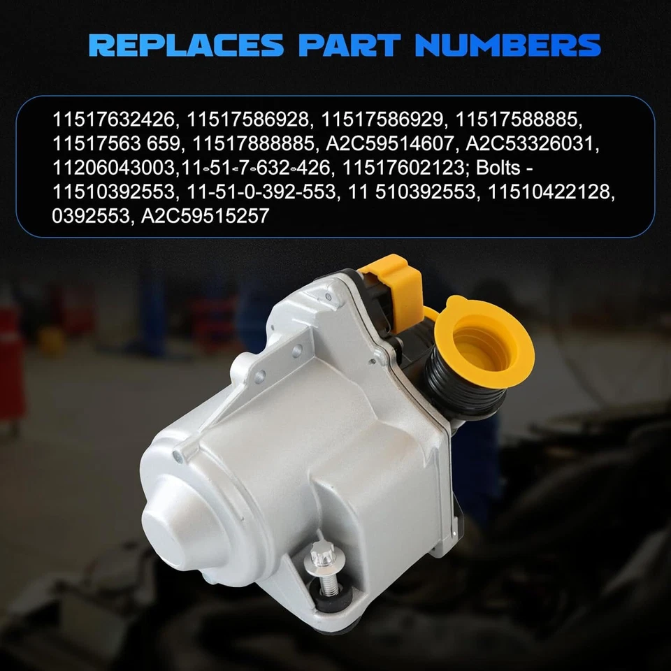Electric Water Pump For 2009-2014 BMW N54 N55 3.0L 135i 335i 535i 11517632426 Foto 3 de 4