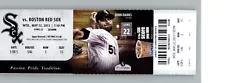 Boston Red Sox vs Chicago White Sox 5/22/2013 Full Ticket  David Ortiz 2H/2RUNS