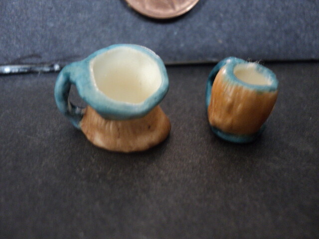 DOLLHOUSE TOBY MUG SET- GREEN