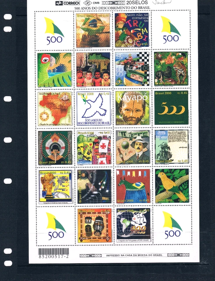 $24.00 Scott Value - 2001 BRAZIL 500 Years s/s Discovery CV MNH NH UMM - Image 2 of 4