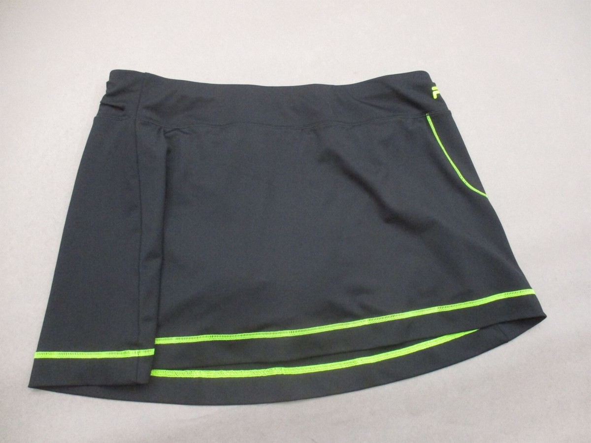 FILA Size L Womens Black Stretch Waist Pockets A-Line Athletic
