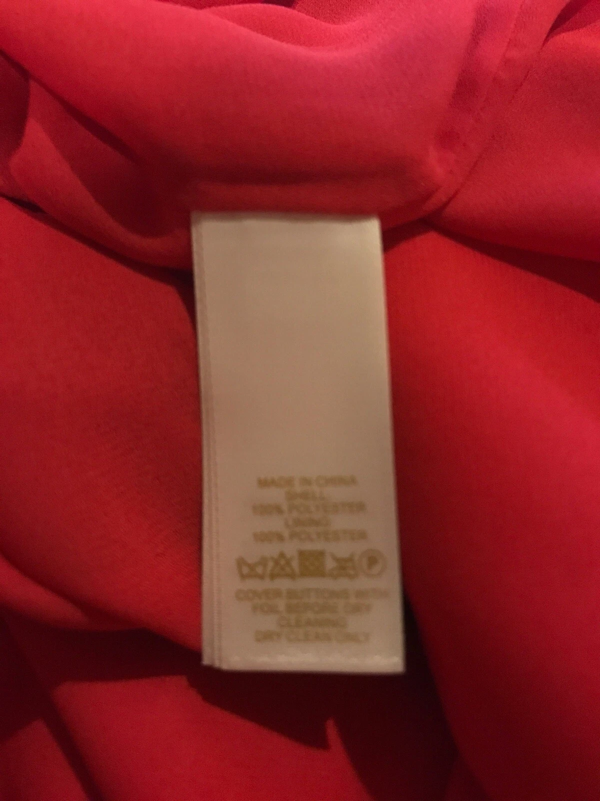 Abito tunica Kate Spade crepe cappuccio manica Aladino rosa plissettato taglia 4