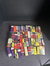 Lot of 50 Vintage Vacuum Tubes Mixed Brands GE RCA Sylvania Tung-Sol NOS R89