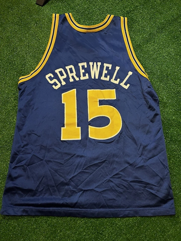 Camiseta de colección Warriors Champions Latrell Sprewell #15 Foto 4 de 4