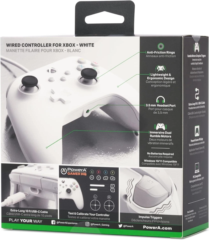 PowerA Wired Controller For Xbox Series X & S, Xbox One, PC, Windows (US IMPORT) - Image 4 of 4