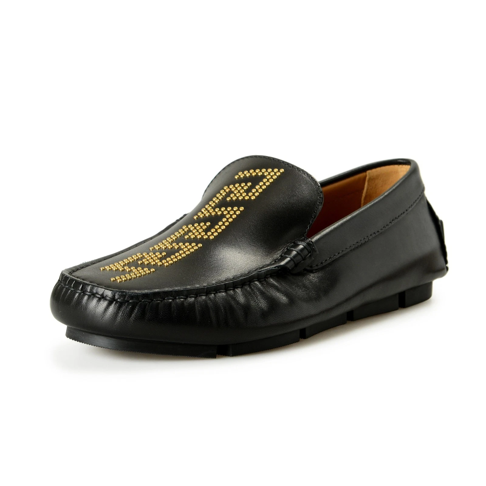 Versace — Versace Men's "Greca" 100%Leather Driver Moccasins Loafers Shoes US 14 IT 47