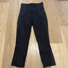 Lululemon Crop Leggings Size 4 Black