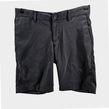 Nike Golf Shorts Youth Medium Black Dry Fit Athletic Performance Flat Front