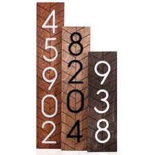 Vertical Address Sign, Modern Address Plaque, Large House Numbers