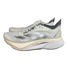 Size 8 - Adidas Adizero Boston 12 White Silver Metallic Womens Running Shoes