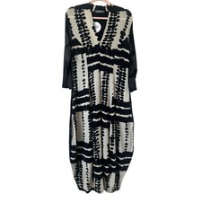 Alembika Chicha Cocoon Dress Savanna NWT Size 1 (US 6–8) Abstract Print Midi