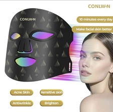 CONLWIN Red Light Therapy Mask for Face, 8 Modes Ultra Lightweight Red Light...
