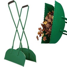 Long Handle Leaf Grabbers Garden Leaf Scoops Lawn Grass Waste Picker Collectors