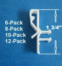 Hidden Valance Clips For Faux, Wood Venetian Window Blinds Parts white 6-12 pack