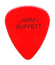 Vintage Jimmy Buffett Single-Sided Red Tour Guitar Pick
