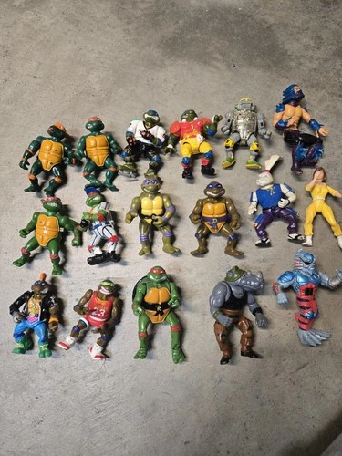 VINTAGE TMNT Action Figure HUGE LOT Mixed Collection Playmates 1988-1992 Teenage