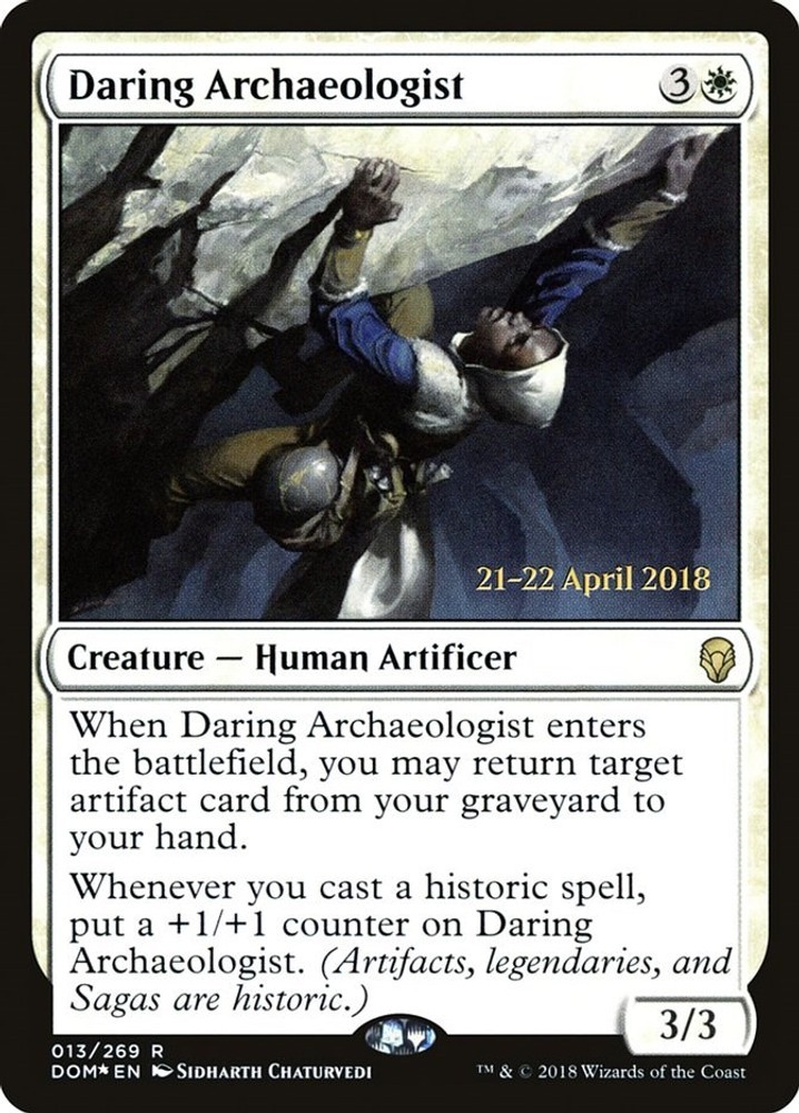 Daring Archaeologist Prerelease Cards Foil MTG 13 MP