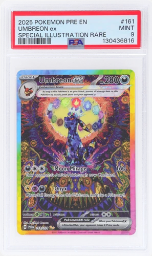 2025 Pokemon SV Prismatic Evolutions Umbreon Ex Special Illustration Rare PSA 9