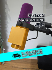Shure SM7B Microphone Custom Logo Flag Personalised Cover | Multiple Colours