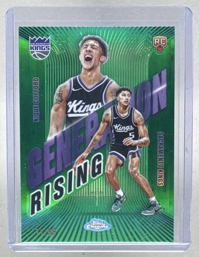 2025 Topps Chrome Nique Clifford Refractors Green (RAW)