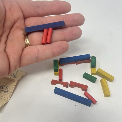 Juri Vintage Build With Me! Set, with Instructions Matchbox Wooden Blocks - Picture 5 of 9