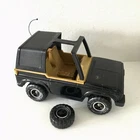 Vintage 1970 Tonka Tin 4x4 Bronco Jeep Blazer Black Tan Truck